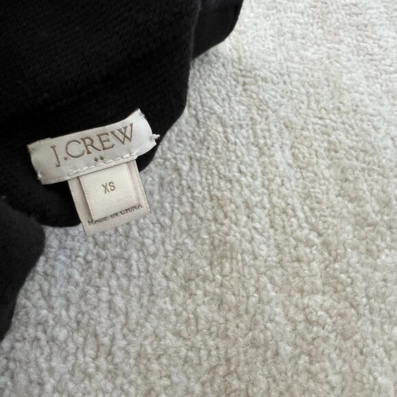 J. Crew Factory Cotton Sweater Blazer Jacket XS Black - Picture 2 of 9